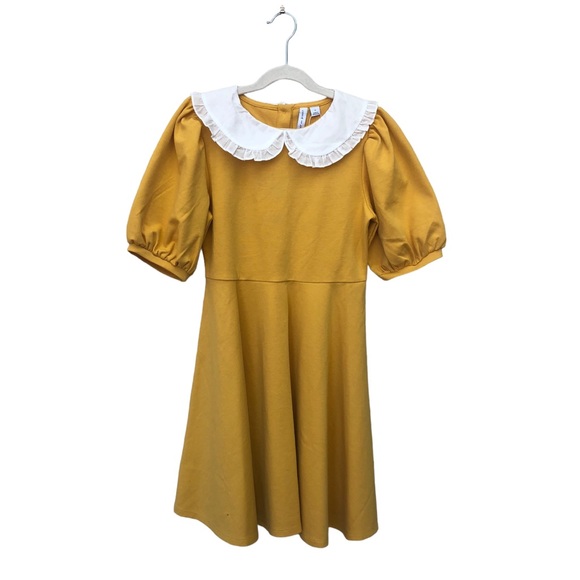 Janie & Jack Mustard Yellow Dress size 12 - Picture 4 of 12